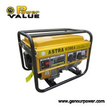 1 kW à 6 kW Générateur d&#39;essence portable Astra Korea, générateur de moteurs à l&#39;essence à vendre